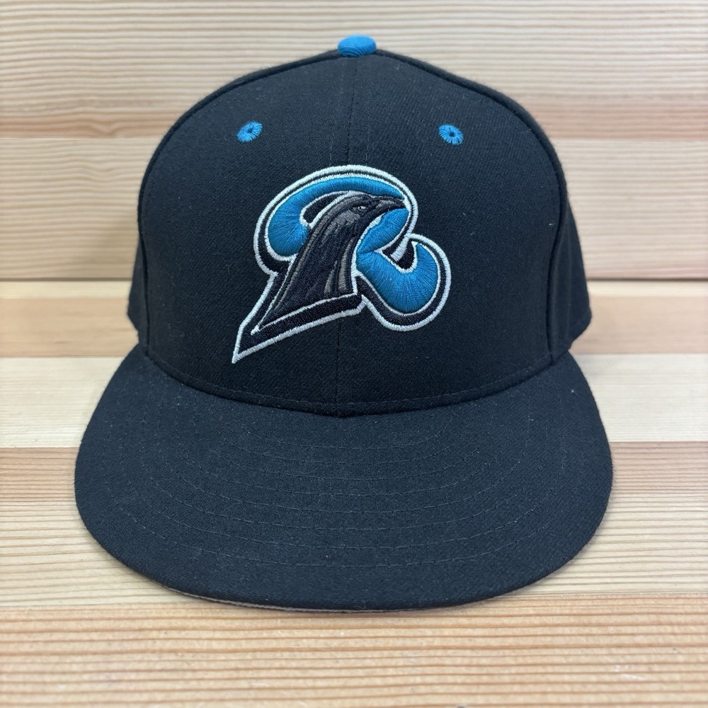 Vintage New Haven Ravens New Era 5950 MILB Baseball Made USA Sz 7 1/4 Black